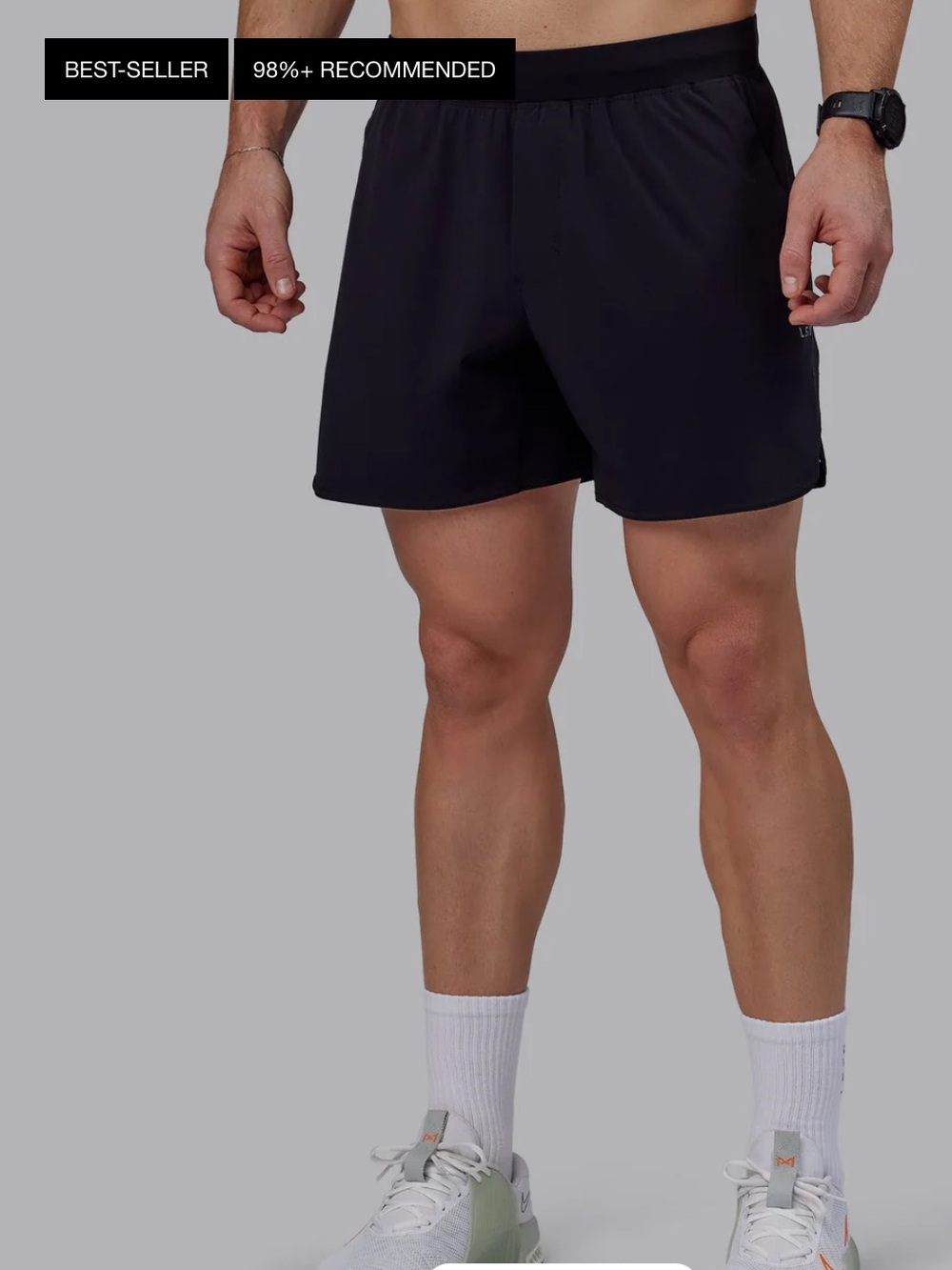 LSKD Men's Black Lift 6” Shorts | Size XL